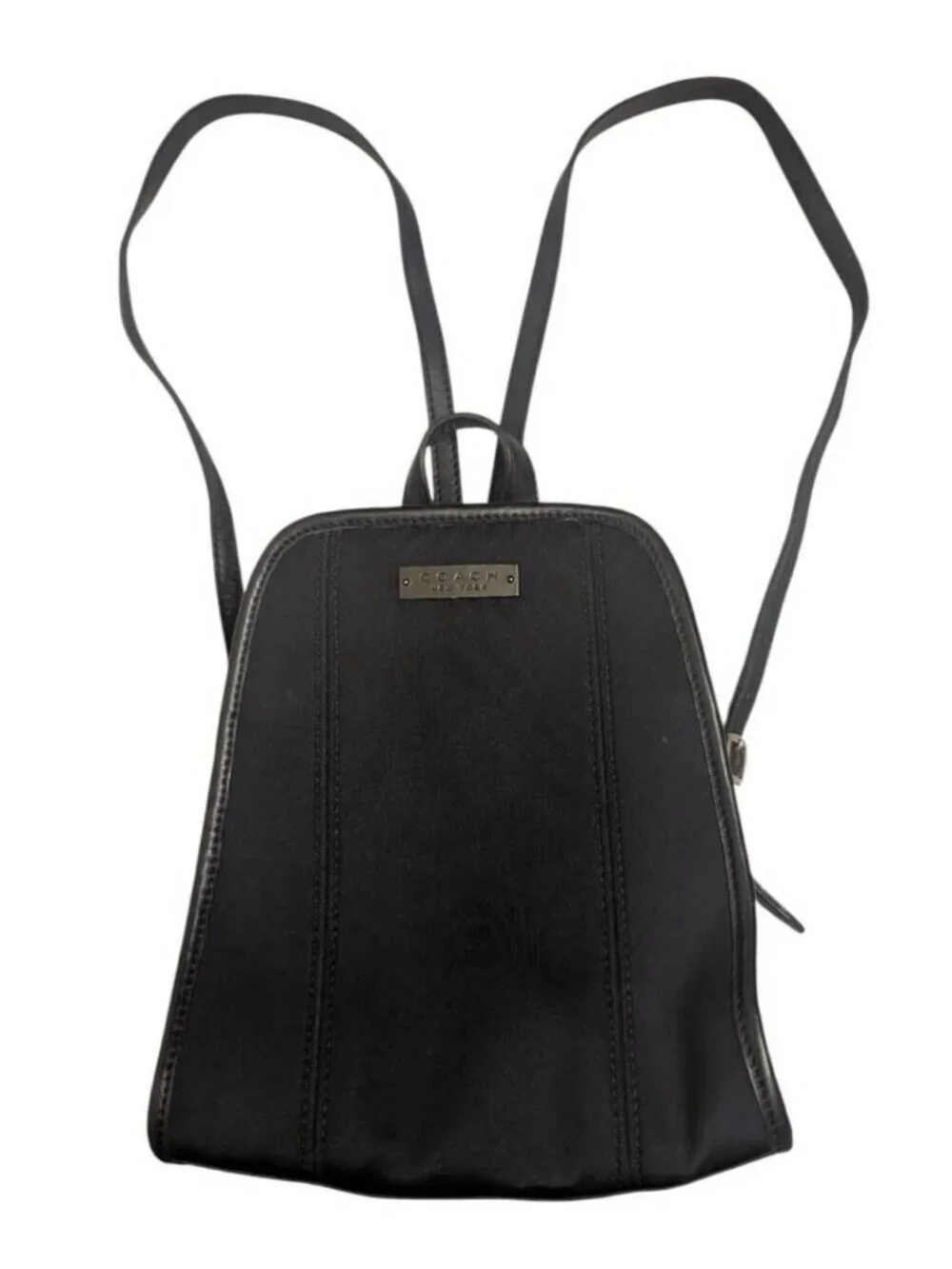 Coach Vintage Backpack Handbag Y2K Neoprene Leather Trim Zip Bag 6215